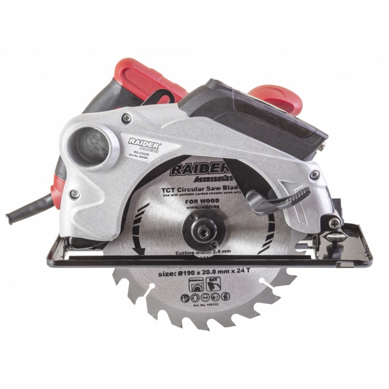 Κυκλικό χειροκίνητο πριόνι Raider ø190mm 1500W λέιζερ RD-CS22B