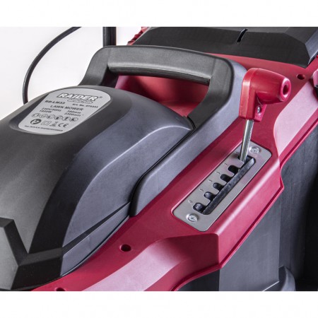 Χλοοκοπτική μηχανή Raider RD-LM33 1800W 38cm 50L 6 θέσ. 800m2 