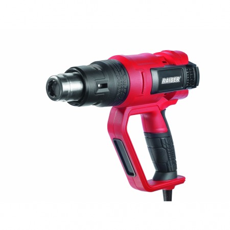 Πιστόλι θερμού αέρα Raider 2000W 2 βήματα. Οθόνη LCD + αξεσουάρ σε βαλίτσα RDI-HG24