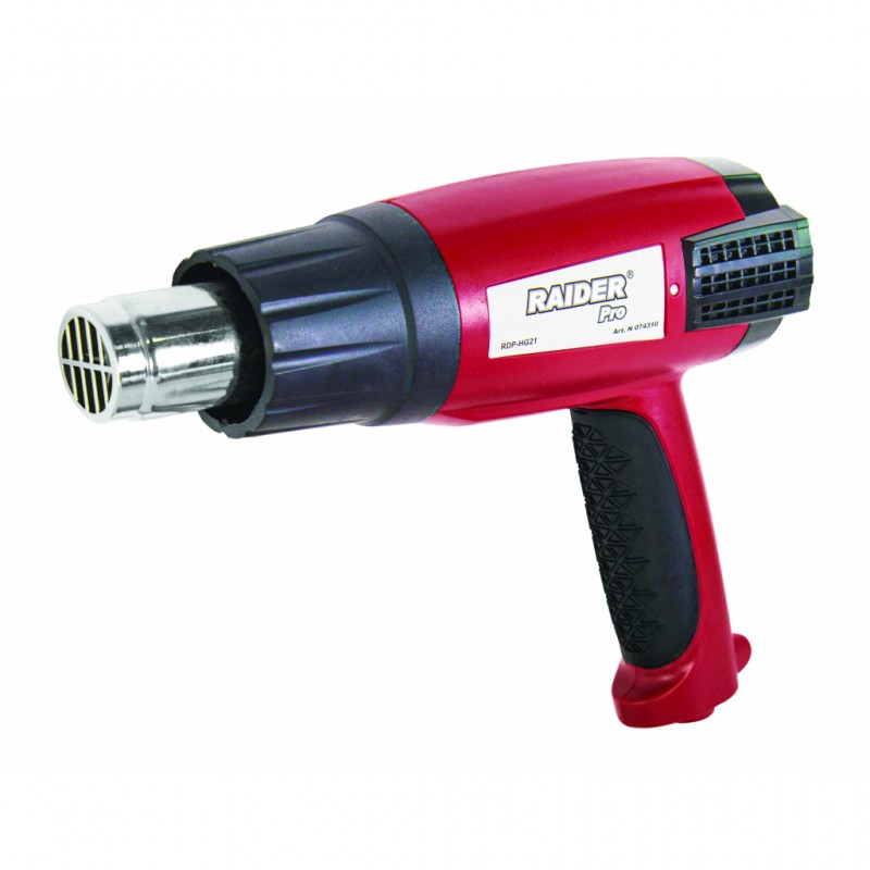 Πιστόλι θερμού αέρα Raider 2000W 3 στάδια + αξεσουάρ RDP-HG21