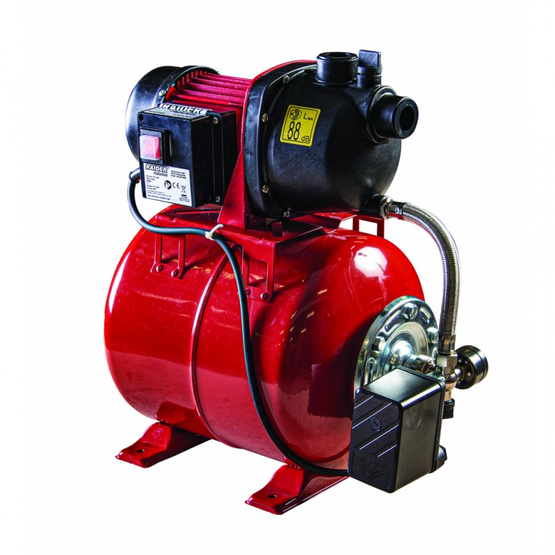 Υδροφόρο Raider RD-WP800S 800W 1" max 53L/min 3bar 40m