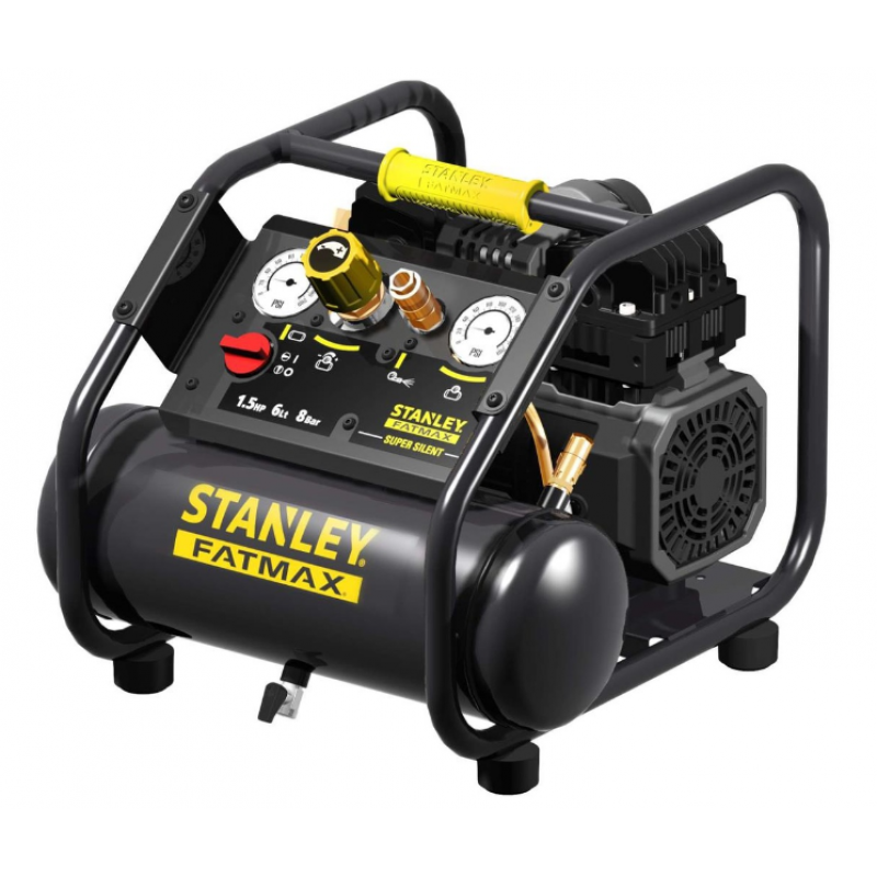 Μονοφασικός χωρίς λάδι συμπιεστής Stanley FMXCMS156HE, 1100 W, 160 λ/λεπτό, 8 bar, 6 λ