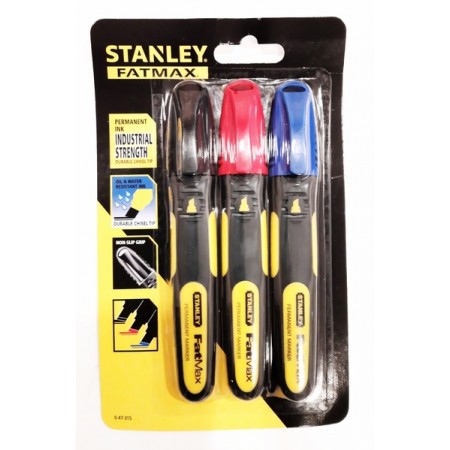 Σετ μαρκαδόρων τοιχοποιίας Stanley FatMax, 3 τεμ.