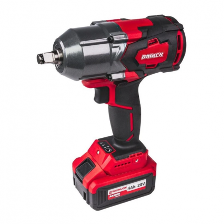 Ασύρματο Κρουστικό Κατσαβίδι RAIDER RDI-IBW05, 20 V, 700 Nm, 1/2", με Μπαταρία & Φορτιστή