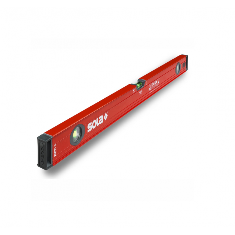Αλπικός επίπεδος κουτί Sola Box Level 1000 mm, 0.3 mm/m, RED 3 100