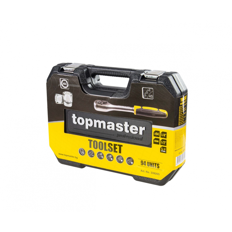 Σετ εργαλείων Topmaster, 94 τεμάχια 1/4
