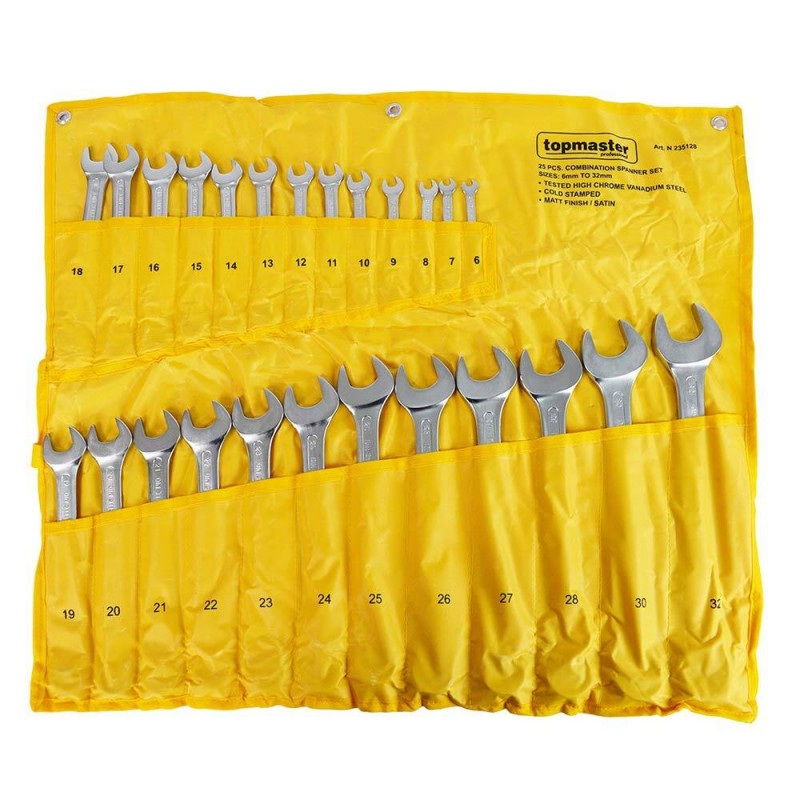 Κλειδί αστεροειδούς Top Master Pro σετ 25 τεμ 6-32mm CR-V PRESS TMP