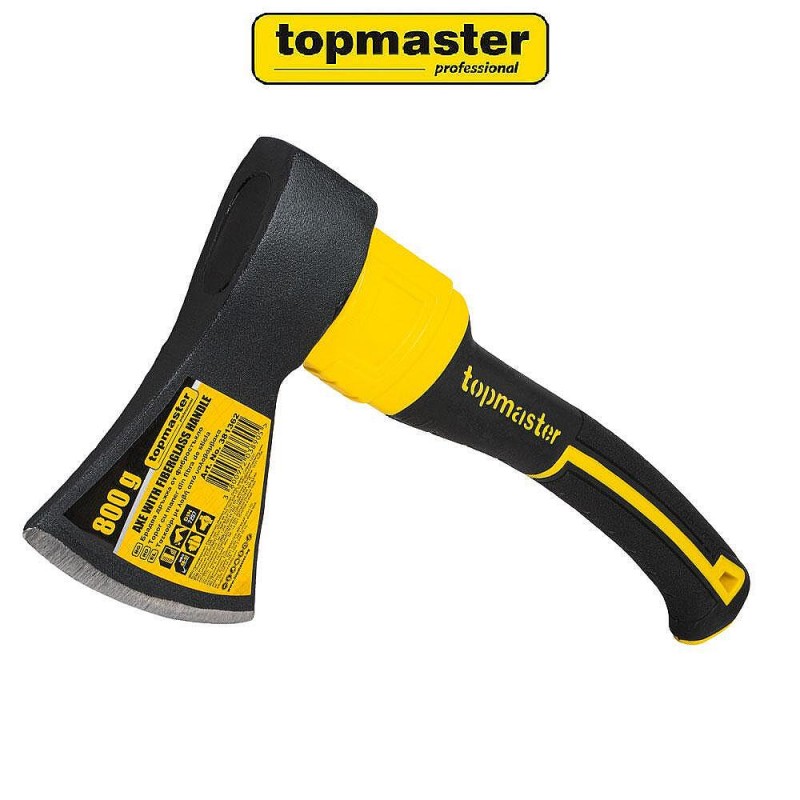 Τσεκούρι με λαβή από fiberglass TopMaster, 500 g