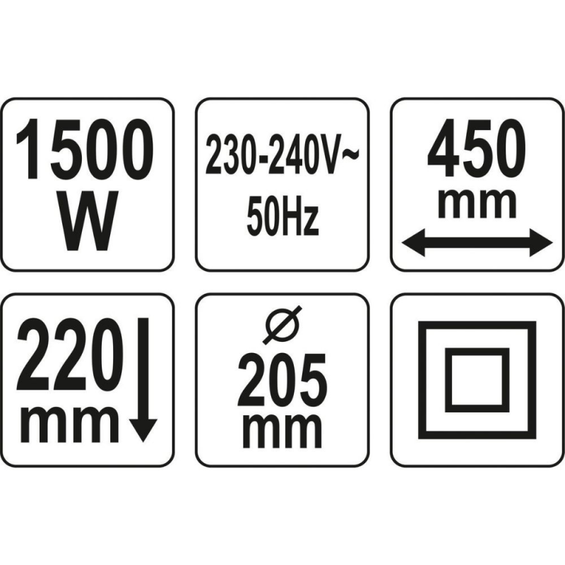 Ηλεκτρική φρέζα YATO, YT 84850, 220 V / 1500 W 