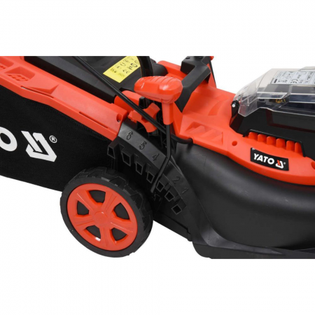 Μηχανή γκαζόν με καλάθι YATO, YT 85220, 36 V, 2 X 18 V 