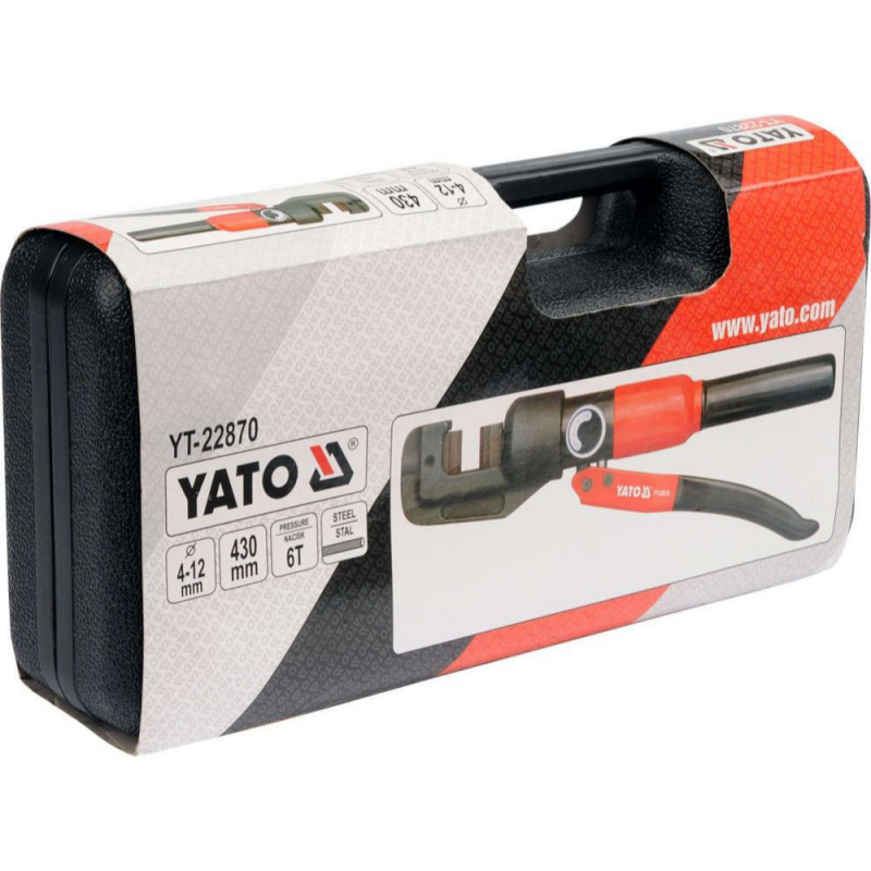 Χειροκίνητο υδραυλικό ψαλίδι YATO, YT 22870, 4 - 12 mm
