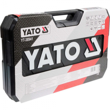Σετ εργαλείων YATO, YT 38941, 1/4″, 3/8″, 1/2″, CrV, 225 τεμάχια