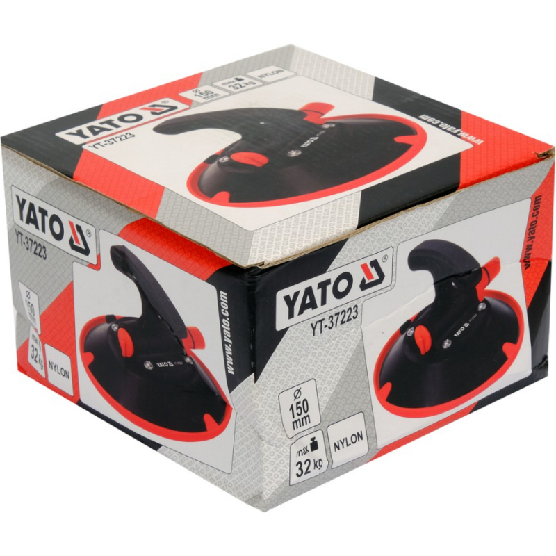 Βεντούζα κενού YATO, YT 37223, μονή, PVC, 32 κιλά, Φ 150 χλστ.