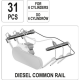 Σετ δοκιμών μπεκ YATO, YT 7306, Common Rail, 31 τεμάχια 