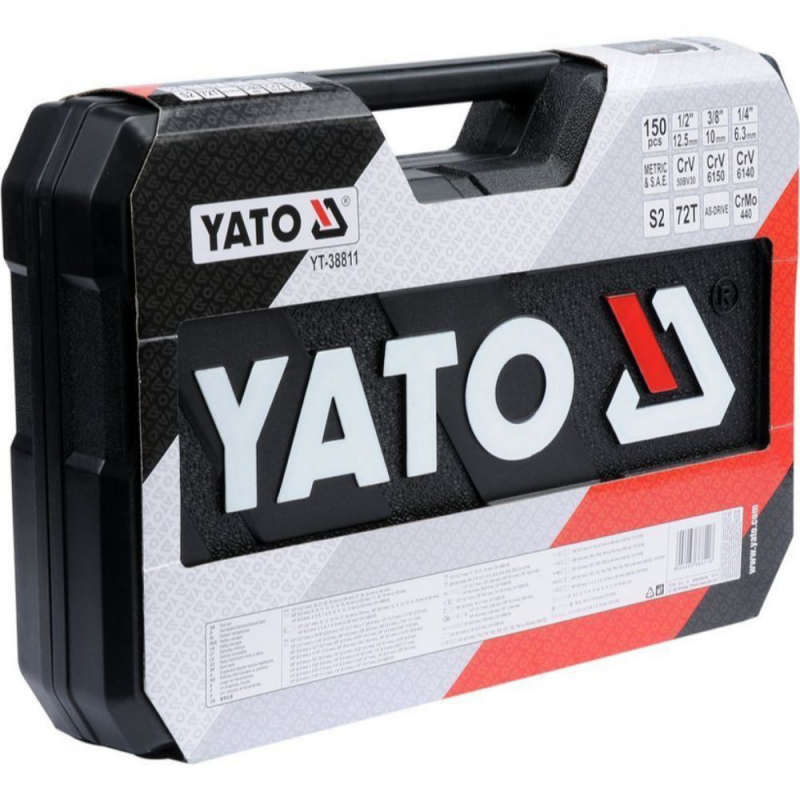 Σετ εργαλείων YATO, YT 38811, 1/4