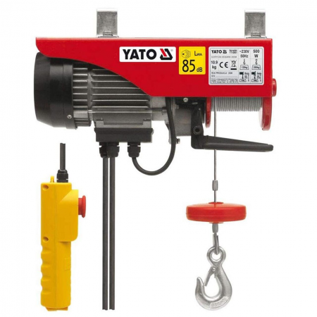 Ηλεκτρικός βαρούλκος YATO, YT 5901, 11 μ, 125 - 250 κιλά, 500 W
