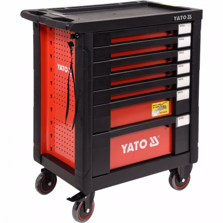 Καρότσι εργαλείων YATO, YT 55290, 7 συρτάρια, 211 τεμάχια 