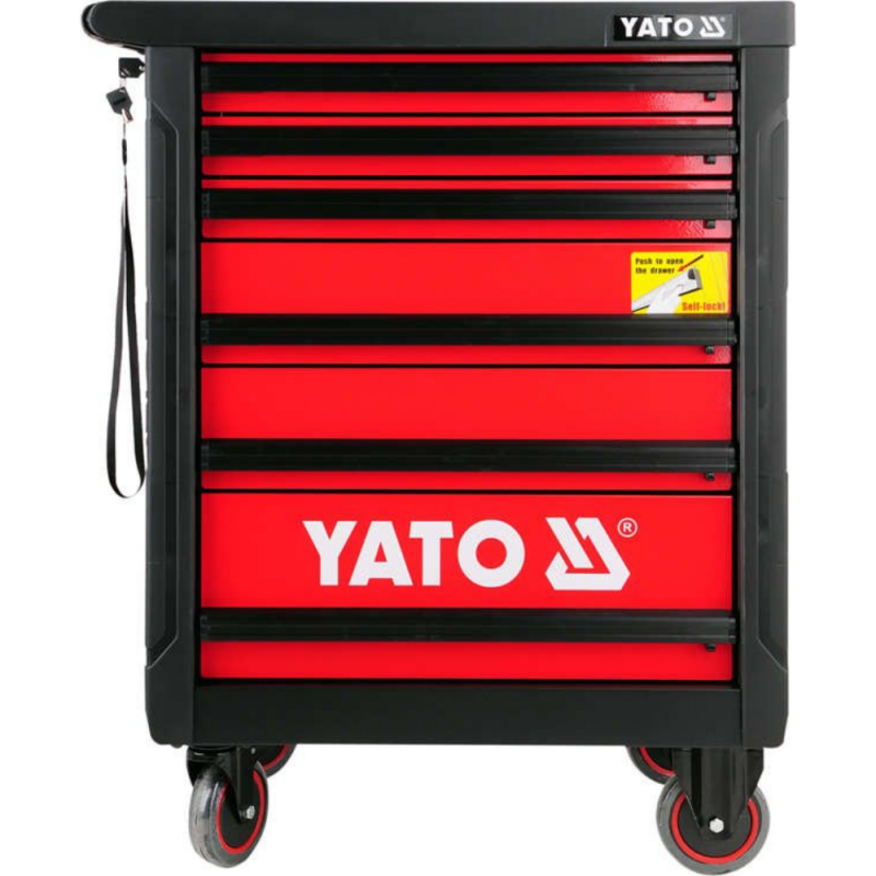 Καρότσι εργαλείων YATO, YT 5530, 6 συρτάρια, 430 κιλά, 177 κομμάτια 