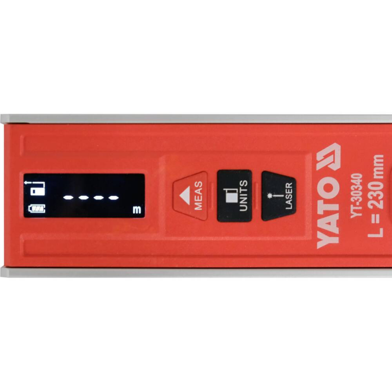 Ψηφιακό αλφάδι με λέιζερ YATO, YT 30340, Alu, 230 mm