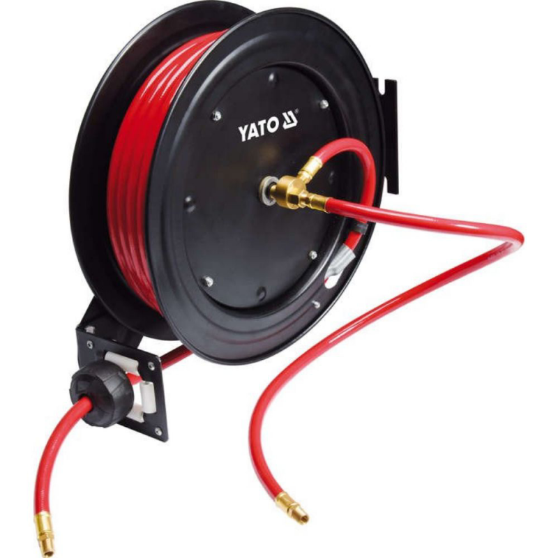 Αυτόματο καρούλι με αεροσωλήνα YATO, YT 24250, PVC, 20 bar, Φ 9.5 mm, 15 m