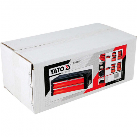 Εργαλειοθήκη YATO, YT 09107, 49.5 x 25.2 x 18 εκ., 2 συρτάρια
