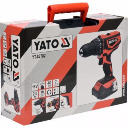 Κατσαβίδι μπαταρίας YATO, YT 82782, 18 V, 1 x 2 Ah