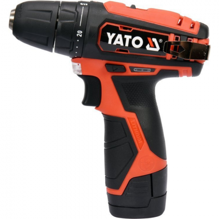 Επαναφορτιζόμενο κατσαβίδι YATO, YT 82901, 12 V, 1 x 2 Ah