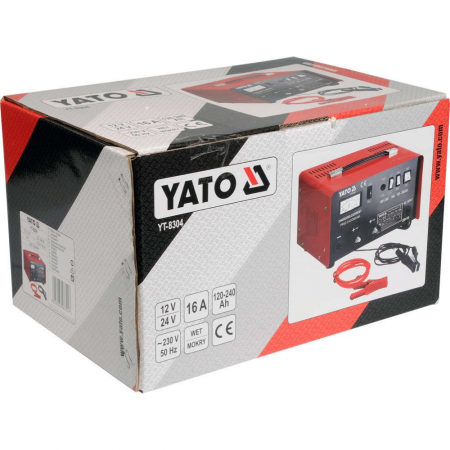 Φορτιστής μπαταρίας YATO, YT 8304, 12 V / 24 V, 16 Α, 240 Ah