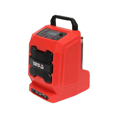 Ραδιόφωνο YATO, YT 82940, 18V/220V, 3W, Bluetooth, AUX-IN, USB