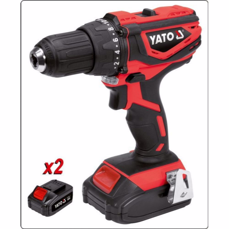 Μπαταριοκίνητο κατσαβίδι YATO, YT 82784, 18 V, 2 x 3.0 Ah