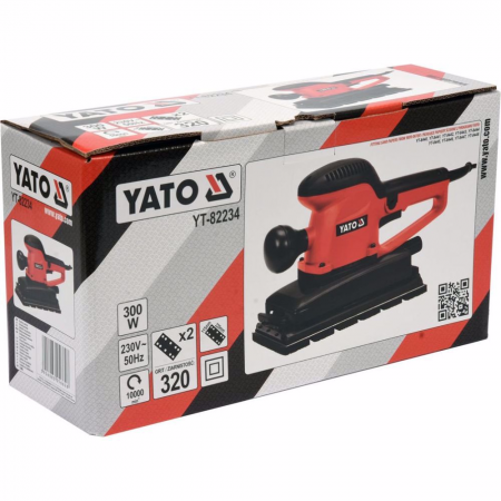 Δονητικο τριβείο YATO, YT 82234, 115 x 229 χιλιοστά, 300 W