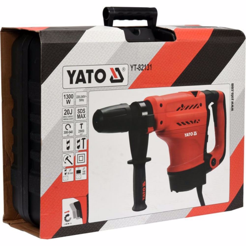 Ηλεκτρικό περιστροφικό σφυρί YATO, YT 82131, SDS Max, 1300 W