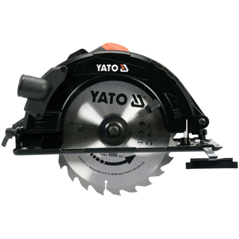 Χειροκίνητο κυκλικό πριόνι YATO, YT 82154, Φ 235 χλστ, 2800 W