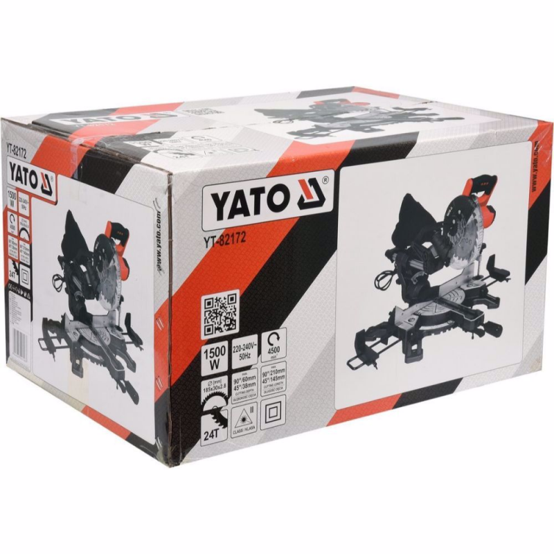 Επιτραπέζιο κυκλικό πριόνι με σανίδα YATO, YT 82172, φ 185 χιλ., 1500 W, λέιζερ