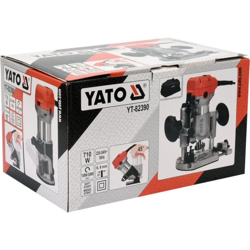 Φρέζα YATO, YT 82390, 710 W, αξεσουάρ