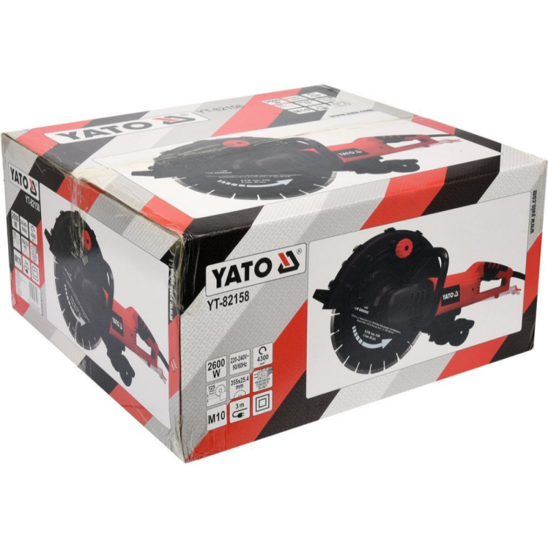 Ηλεκτρικό γωνιακό πριόνι χειρός YATO, YT 82158, 2600 W, Φ 350 mm