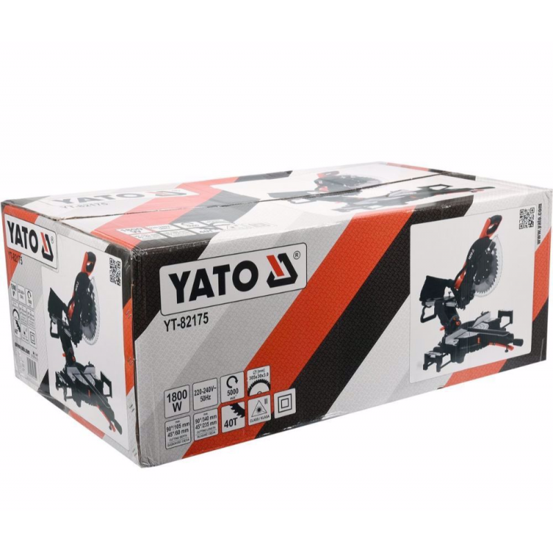 Επιτραπέζιο κυκλικό πριόνι με γωνιακό YATO, YT 82175, ø 305 mm, 1800 W, λέιζερ