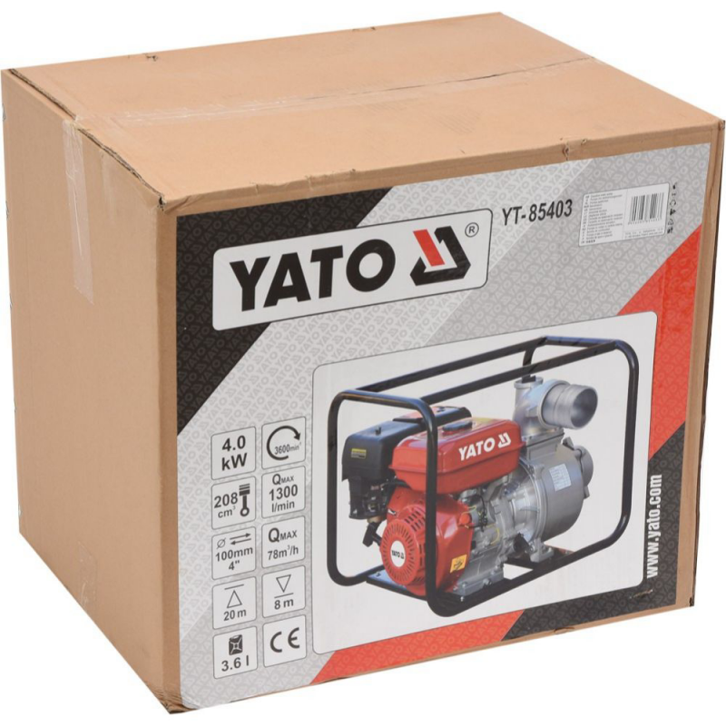 Βενζινοκίνητη αντλία YATO, YT 85403, 4