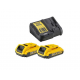 Πριτσιναδόρος μπαταρίας DeWALT DCF403D2GT, 18V, 2.4-4.8 mm