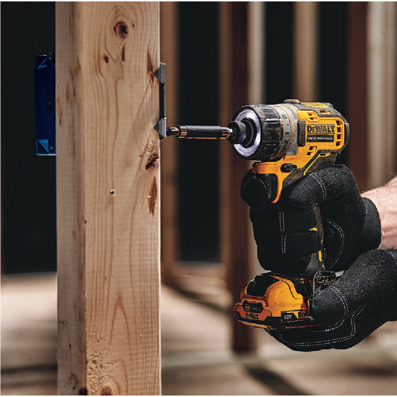 Επαναφορτιζόμενο κατσαβίδι DeWALT με χωρίς ψήκτρες κινητήρα με 2 μπαταρίες και φορτιστή, 12 V, 2 Ah, 8 Nm, εξάγωνο, DCF601D2