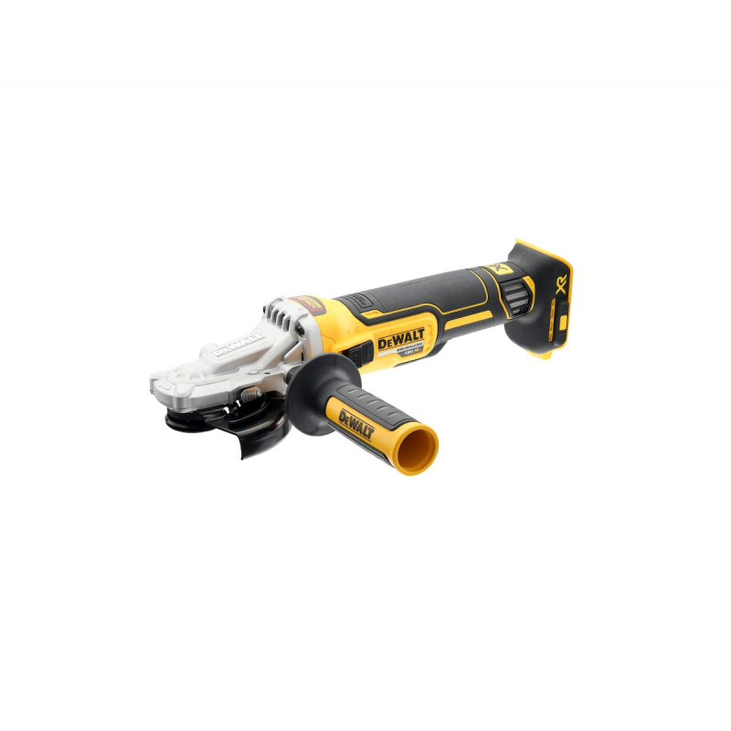 Γωνιακός τροχός DeWALT επαναφορτιζόμενος χωρίς μπαταρία και φορτιστή, 18 V, 125 χιλ., 9000 σ.α.λ., DCG405FN