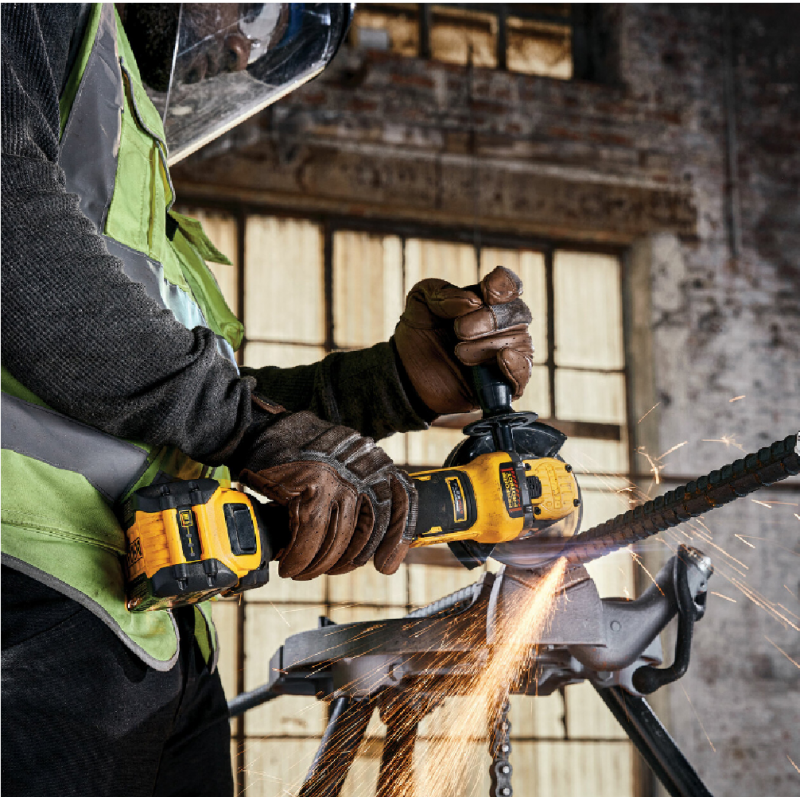 Γωνιακός τροχός μπαταρίας DeWALT χωρίς μπαταρία και φορτιστή, 18 V, 125 mm, 9000 σ.α.λ., DCG409NT