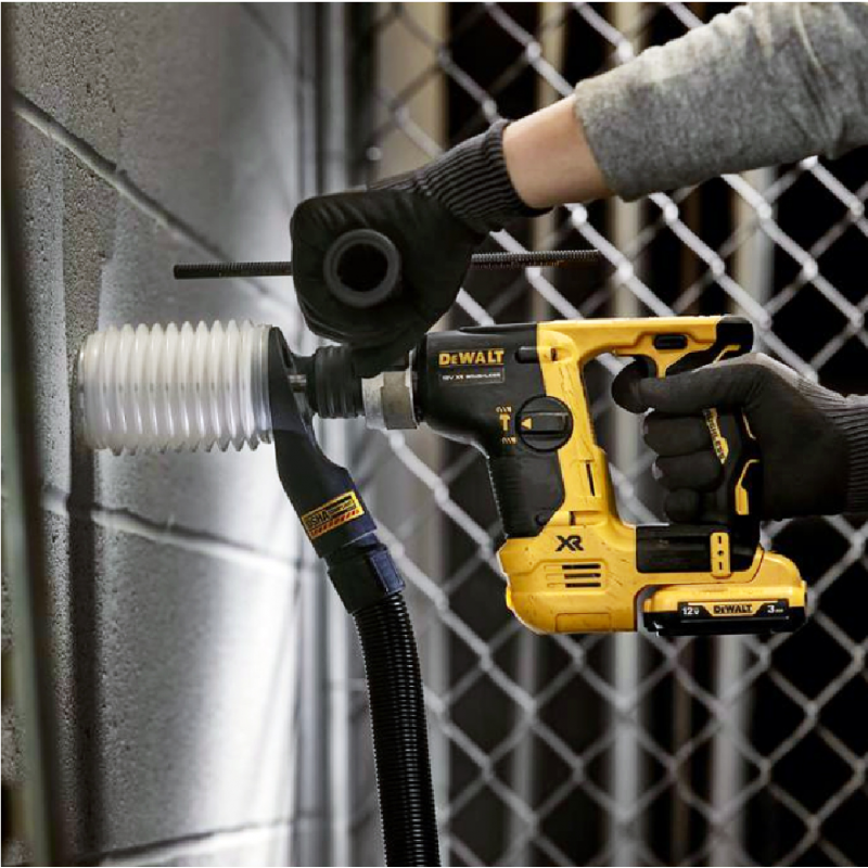 Περιστροφικό πιστολέτο DeWALT χωρίς μπαταρία και φορτιστή, SDS-plus, 12 V, 1.1 J, 0-4280 χτυπήματα/λεπτό, DCH072NT