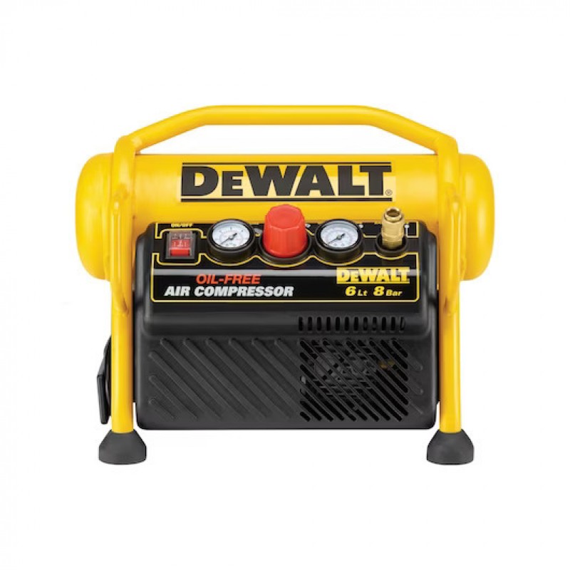 Μονοφασικός χωρίς λάδι συμπιεστής DeWALT DPC6MRC, 1100 W, 75-170 λ/λεπτό, 8 μπαρ, 6 λ