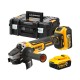 Γωνιακός τροχός μπαταρίας DeWALT DCG405P2, 18 V, 125 mm, με 2 μπαταρίες και φορτιστή