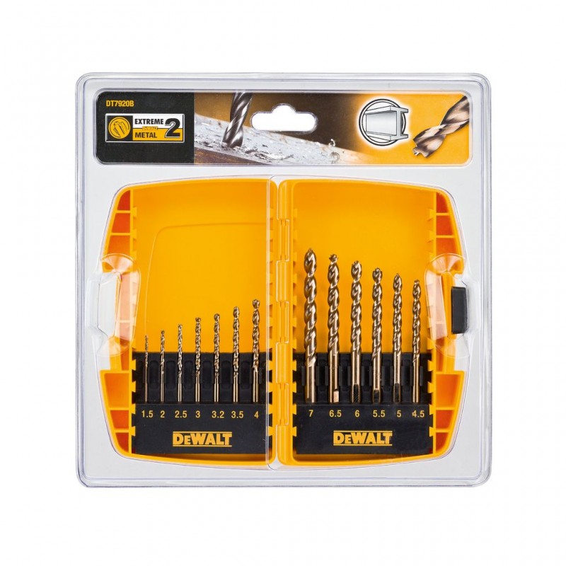 Σετ τρυπανιών για μέταλλο DeWALT DT4968, 1.5-7 χιλ., 13 τεμ.