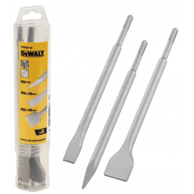 Σετ βελόνια DеWALT DT60330, SDS-plus, 3 τεμάχια