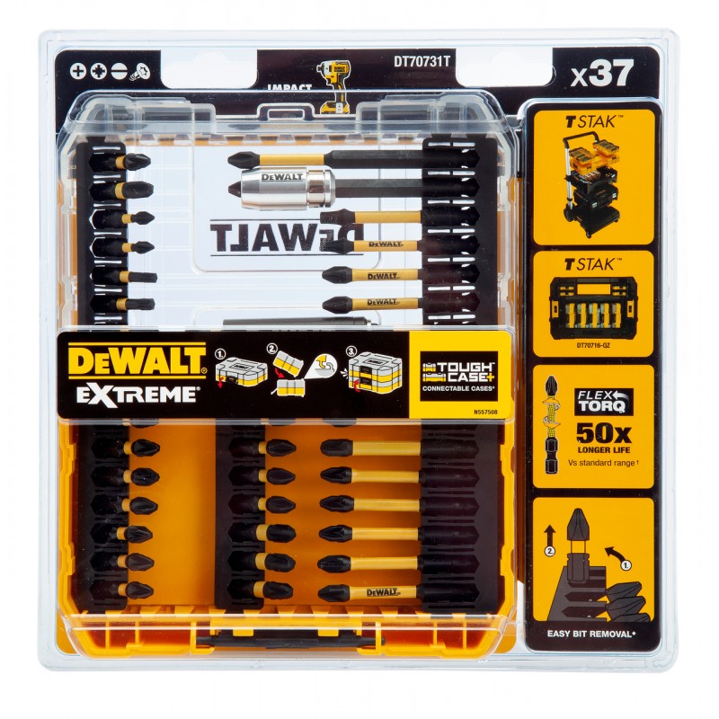 Σετ κεφαλών DeWALT PH/PZ/TX με μαγνητική βάση 1/4