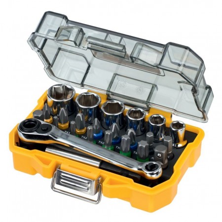 Σετ καστάνιας με μύτες και υποδοχές DеWALT DT71516, 24 τεμάχια