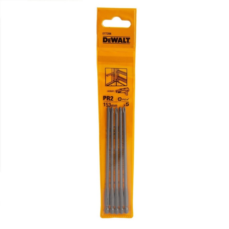 Σετ μυτών για δράπανο DeWALT DT7206, 153 χιλιοστά, 5 τεμάχια.